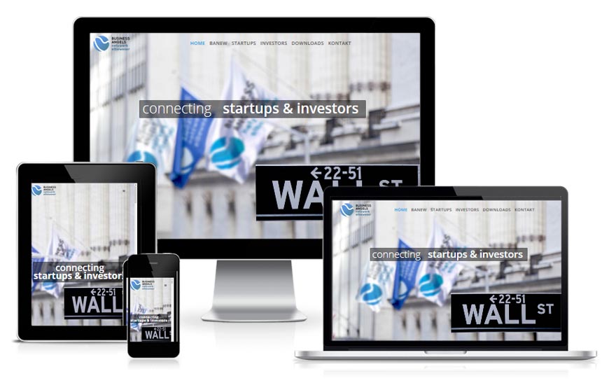 BANEW Internetseite - Business Angels Netzwerk Elbe Werser - Hamburg