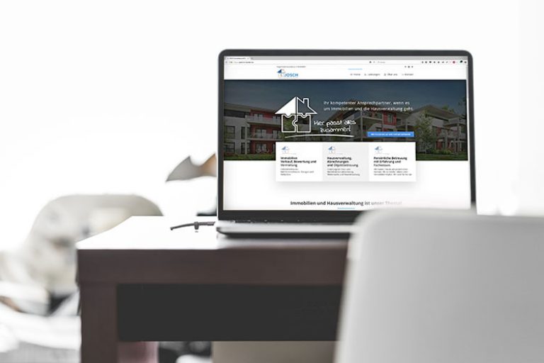 Internetseite für JOSCH Immobilien | Hausverwaltung und Immobilien